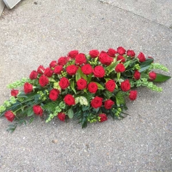 Red Rose Casket Spray